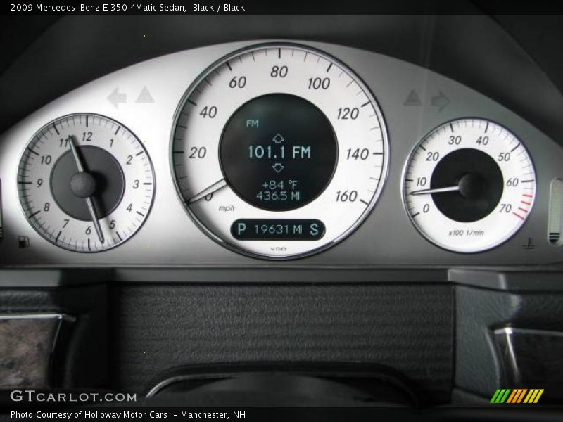 Black / Black 2009 Mercedes-Benz E 350 4Matic Sedan