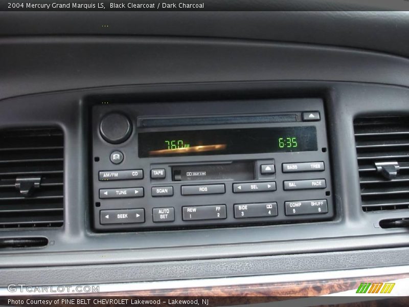 Black Clearcoat / Dark Charcoal 2004 Mercury Grand Marquis LS