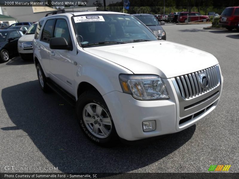 Oxford White / Black 2008 Mercury Mariner I4