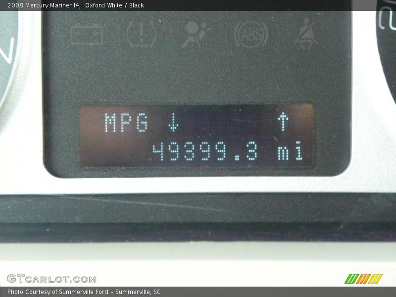 Oxford White / Black 2008 Mercury Mariner I4