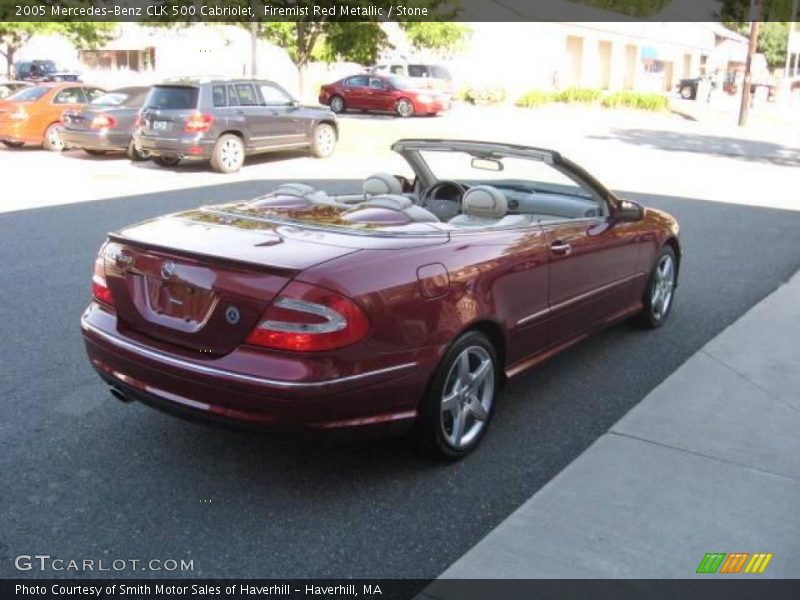 Firemist Red Metallic / Stone 2005 Mercedes-Benz CLK 500 Cabriolet