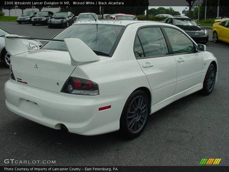 Wicked White / Black Alcantara 2006 Mitsubishi Lancer Evolution IX MR