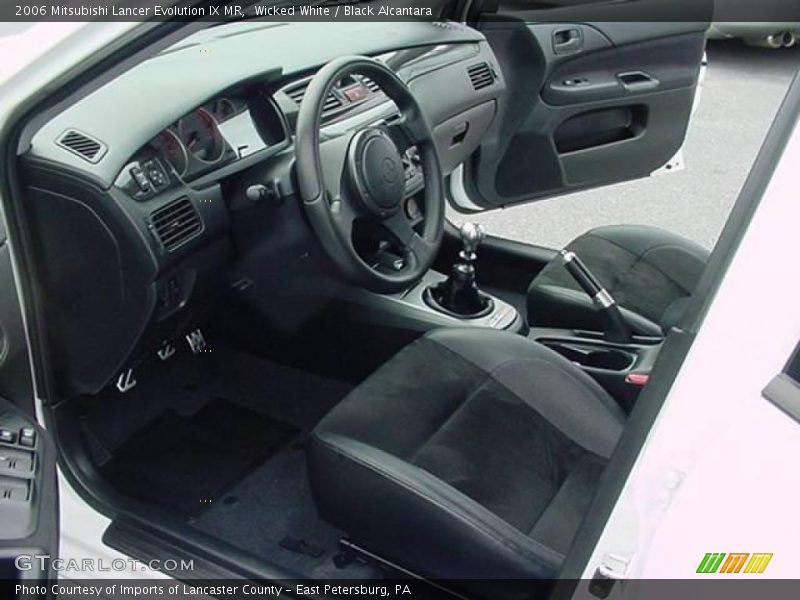  2006 Lancer Evolution IX MR Black Alcantara Interior