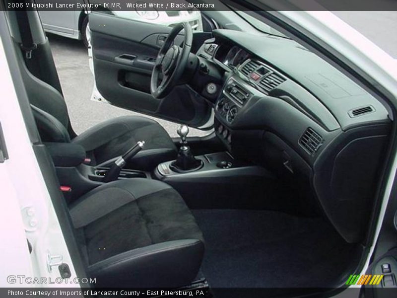 Wicked White / Black Alcantara 2006 Mitsubishi Lancer Evolution IX MR