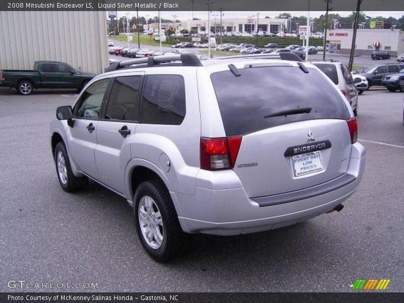 Liquid Silver Metallic / Black 2008 Mitsubishi Endeavor LS