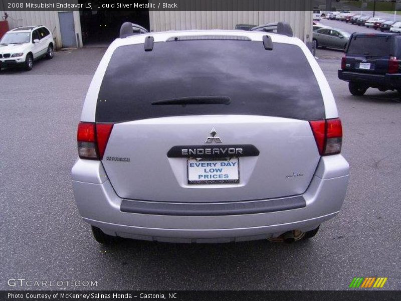 Liquid Silver Metallic / Black 2008 Mitsubishi Endeavor LS