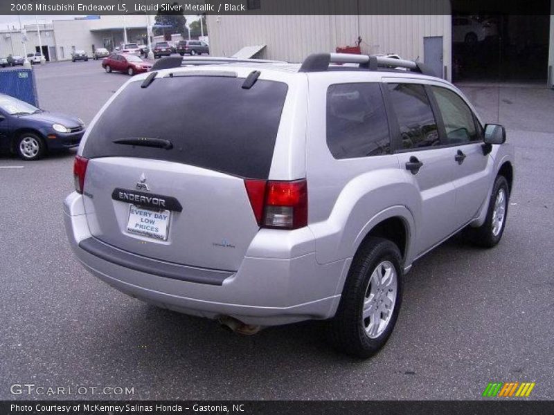 Liquid Silver Metallic / Black 2008 Mitsubishi Endeavor LS