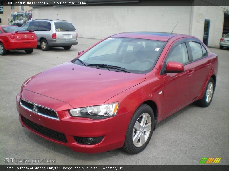 Rally Red Pearl / Black 2008 Mitsubishi Lancer ES
