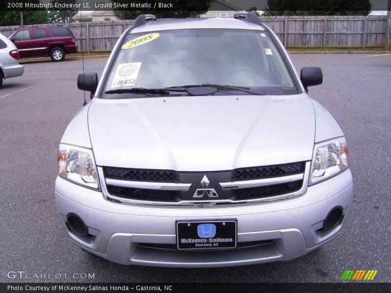 Liquid Silver Metallic / Black 2008 Mitsubishi Endeavor LS