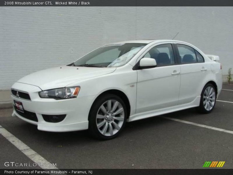 Wicked White / Black 2008 Mitsubishi Lancer GTS