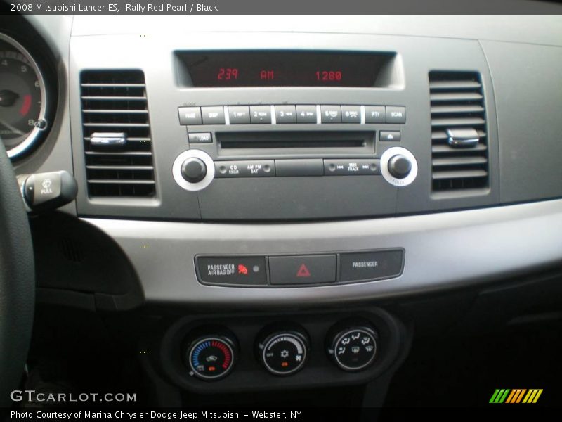 Rally Red Pearl / Black 2008 Mitsubishi Lancer ES
