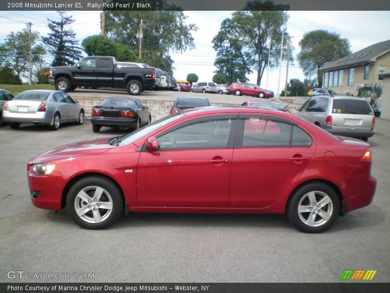 Rally Red Pearl / Black 2008 Mitsubishi Lancer ES