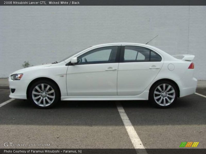 Wicked White / Black 2008 Mitsubishi Lancer GTS