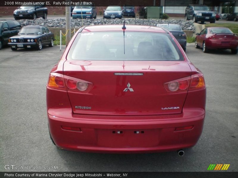 Rally Red Pearl / Black 2008 Mitsubishi Lancer ES