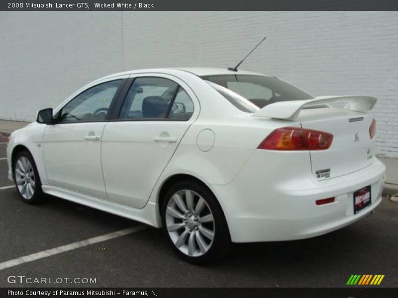 Wicked White / Black 2008 Mitsubishi Lancer GTS
