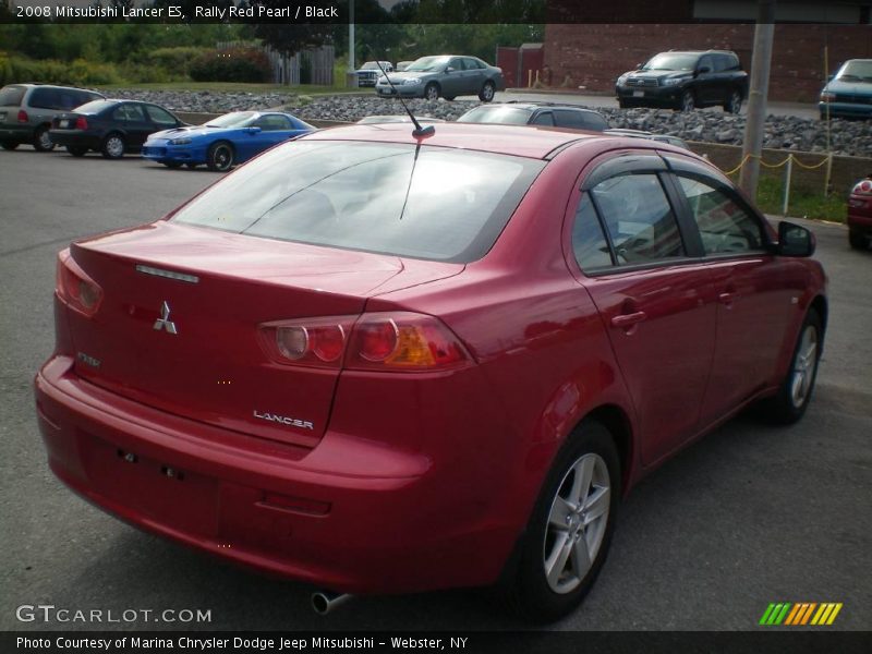 Rally Red Pearl / Black 2008 Mitsubishi Lancer ES
