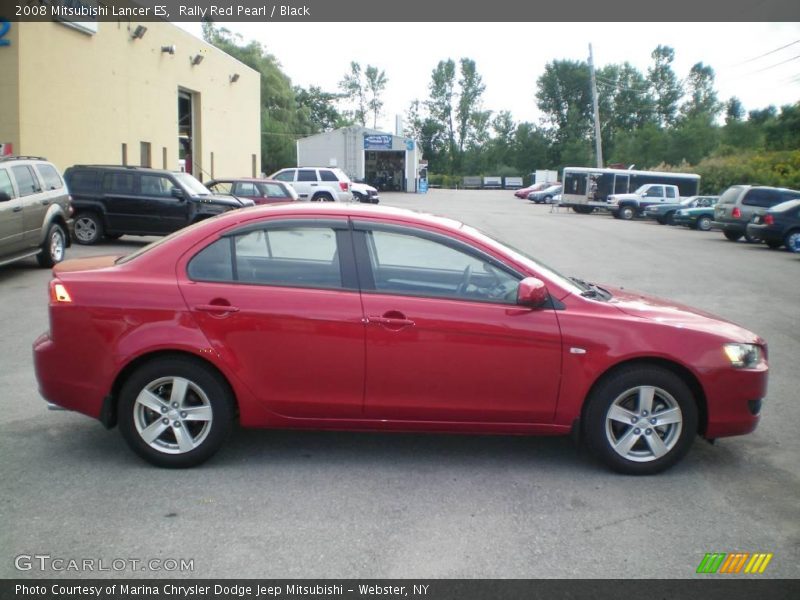 Rally Red Pearl / Black 2008 Mitsubishi Lancer ES