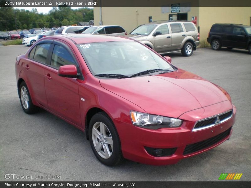 Rally Red Pearl / Black 2008 Mitsubishi Lancer ES