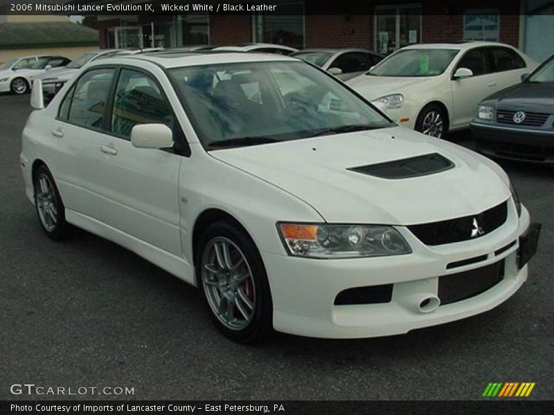 Wicked White / Black Leather 2006 Mitsubishi Lancer Evolution IX