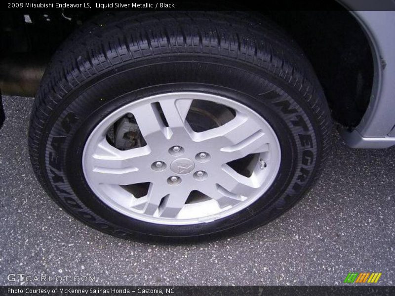 Liquid Silver Metallic / Black 2008 Mitsubishi Endeavor LS