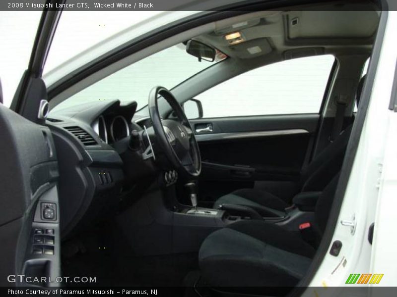 Wicked White / Black 2008 Mitsubishi Lancer GTS