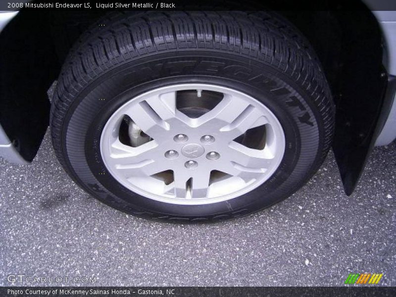Liquid Silver Metallic / Black 2008 Mitsubishi Endeavor LS