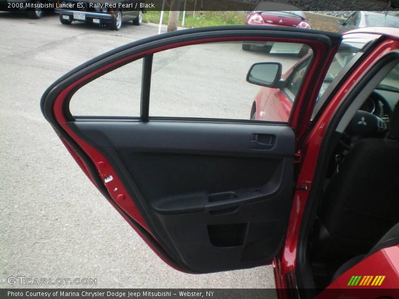 Rally Red Pearl / Black 2008 Mitsubishi Lancer ES