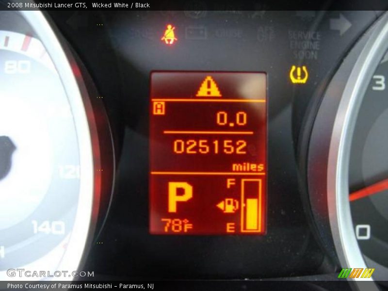 Wicked White / Black 2008 Mitsubishi Lancer GTS