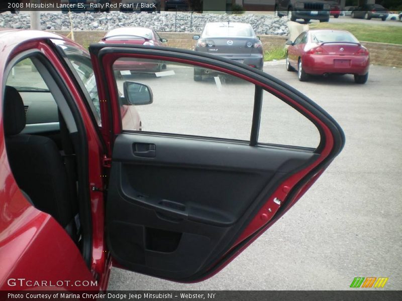 Rally Red Pearl / Black 2008 Mitsubishi Lancer ES