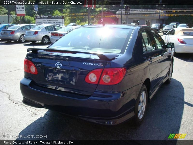 Indigo Ink Pearl / Dark Charcoal 2007 Toyota Corolla S