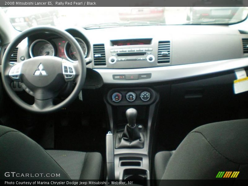 Rally Red Pearl / Black 2008 Mitsubishi Lancer ES