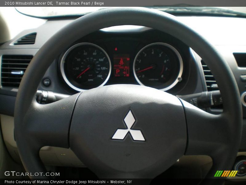 Tarmac Black Pearl / Beige 2010 Mitsubishi Lancer DE