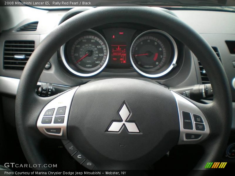 Rally Red Pearl / Black 2008 Mitsubishi Lancer ES