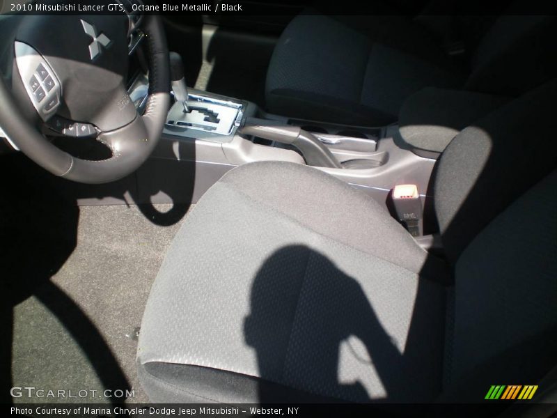 Octane Blue Metallic / Black 2010 Mitsubishi Lancer GTS