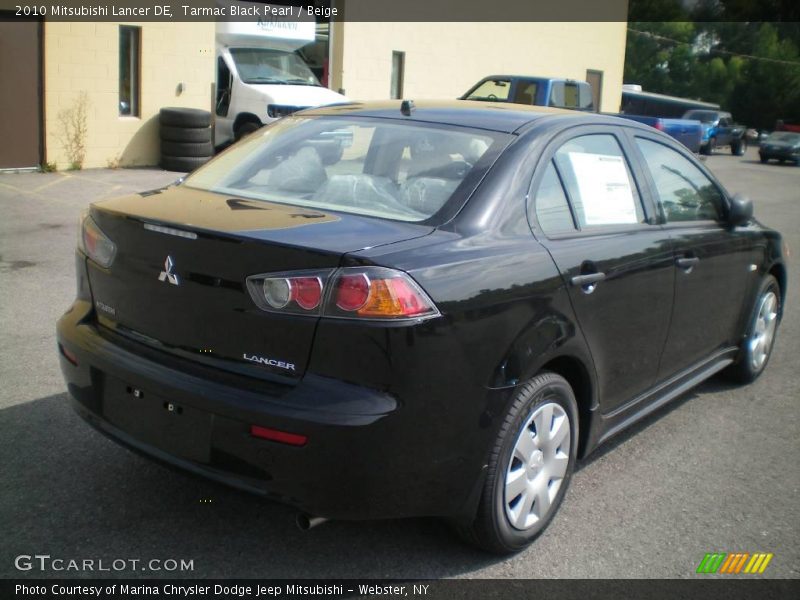 Tarmac Black Pearl / Beige 2010 Mitsubishi Lancer DE