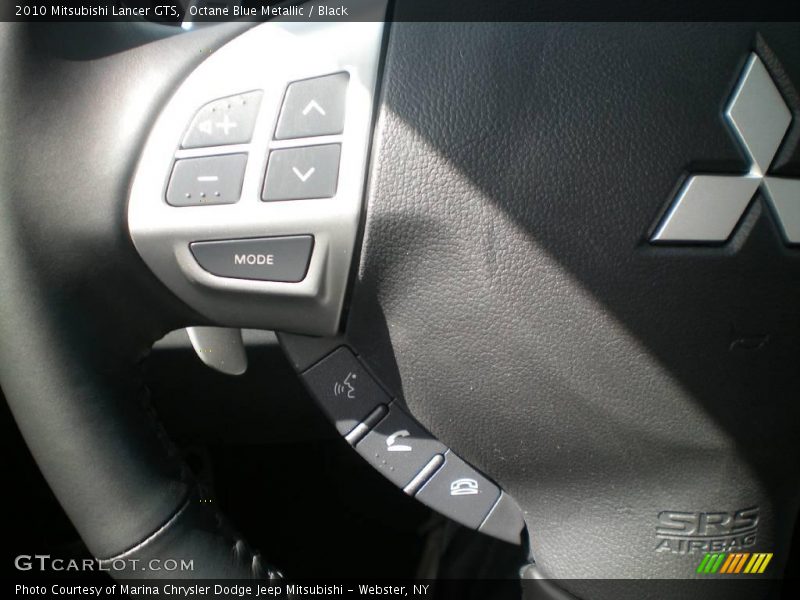 Octane Blue Metallic / Black 2010 Mitsubishi Lancer GTS