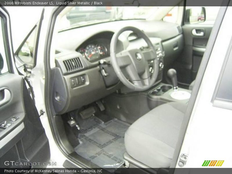 Liquid Silver Metallic / Black 2008 Mitsubishi Endeavor LS