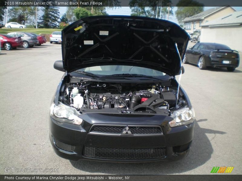 Tarmac Black Pearl / Beige 2010 Mitsubishi Lancer DE