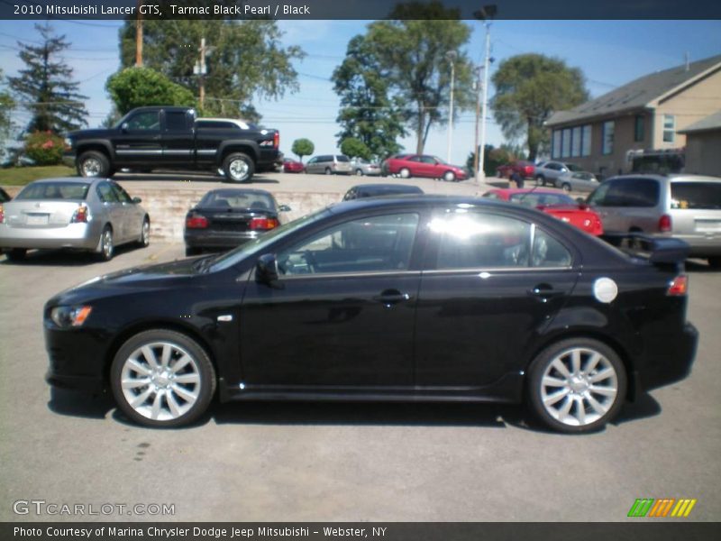 Tarmac Black Pearl / Black 2010 Mitsubishi Lancer GTS
