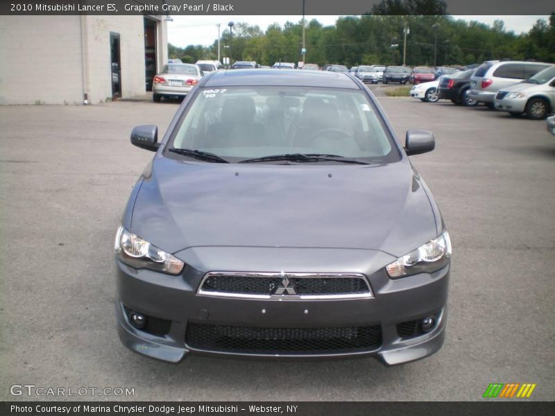 Graphite Gray Pearl / Black 2010 Mitsubishi Lancer ES
