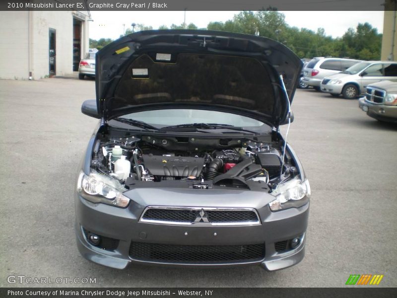 Graphite Gray Pearl / Black 2010 Mitsubishi Lancer ES