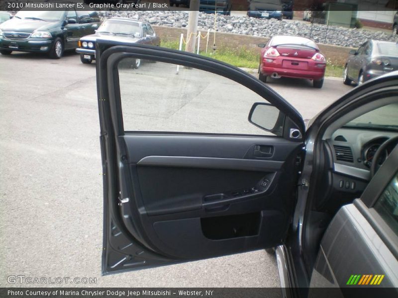 Graphite Gray Pearl / Black 2010 Mitsubishi Lancer ES