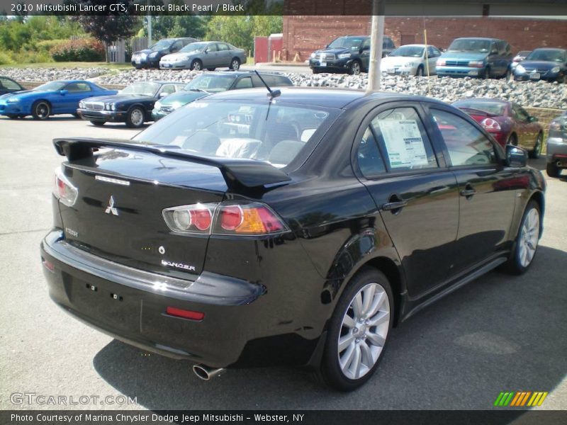 Tarmac Black Pearl / Black 2010 Mitsubishi Lancer GTS