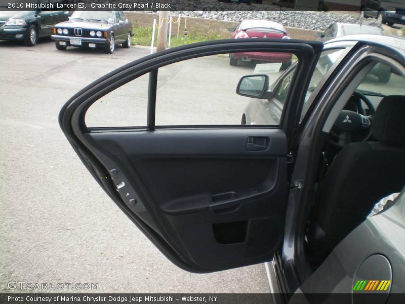 Graphite Gray Pearl / Black 2010 Mitsubishi Lancer ES
