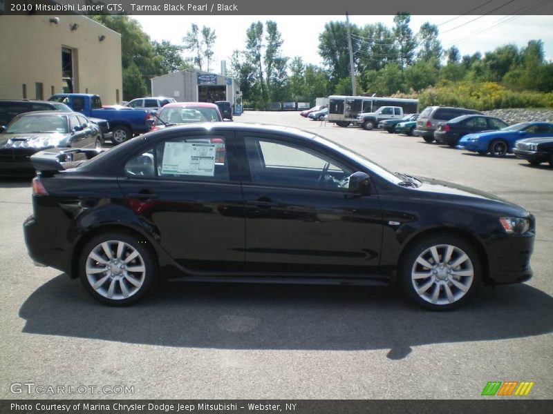 Tarmac Black Pearl / Black 2010 Mitsubishi Lancer GTS