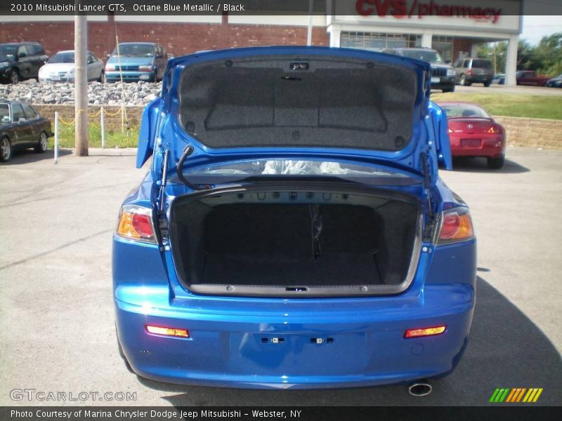 Octane Blue Metallic / Black 2010 Mitsubishi Lancer GTS