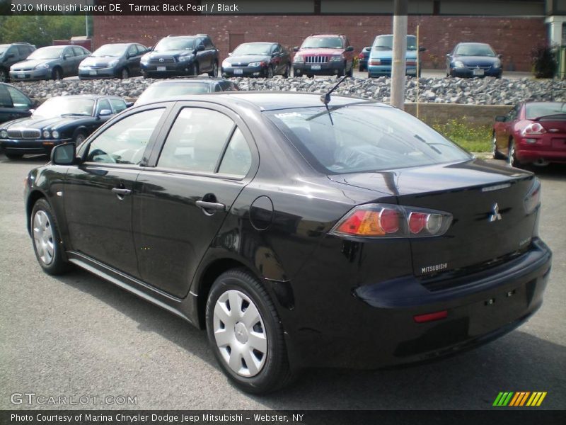 Tarmac Black Pearl / Black 2010 Mitsubishi Lancer DE