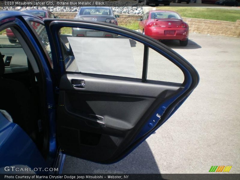 Octane Blue Metallic / Black 2010 Mitsubishi Lancer GTS