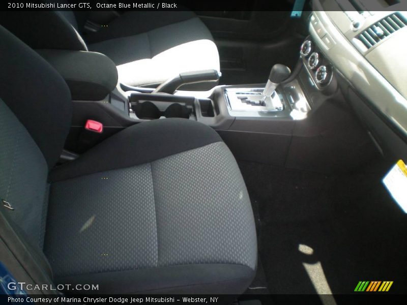 Octane Blue Metallic / Black 2010 Mitsubishi Lancer GTS