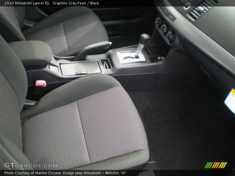 Graphite Gray Pearl / Black 2010 Mitsubishi Lancer ES